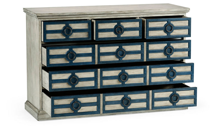 Midmoor White Grey Chest of Drawers