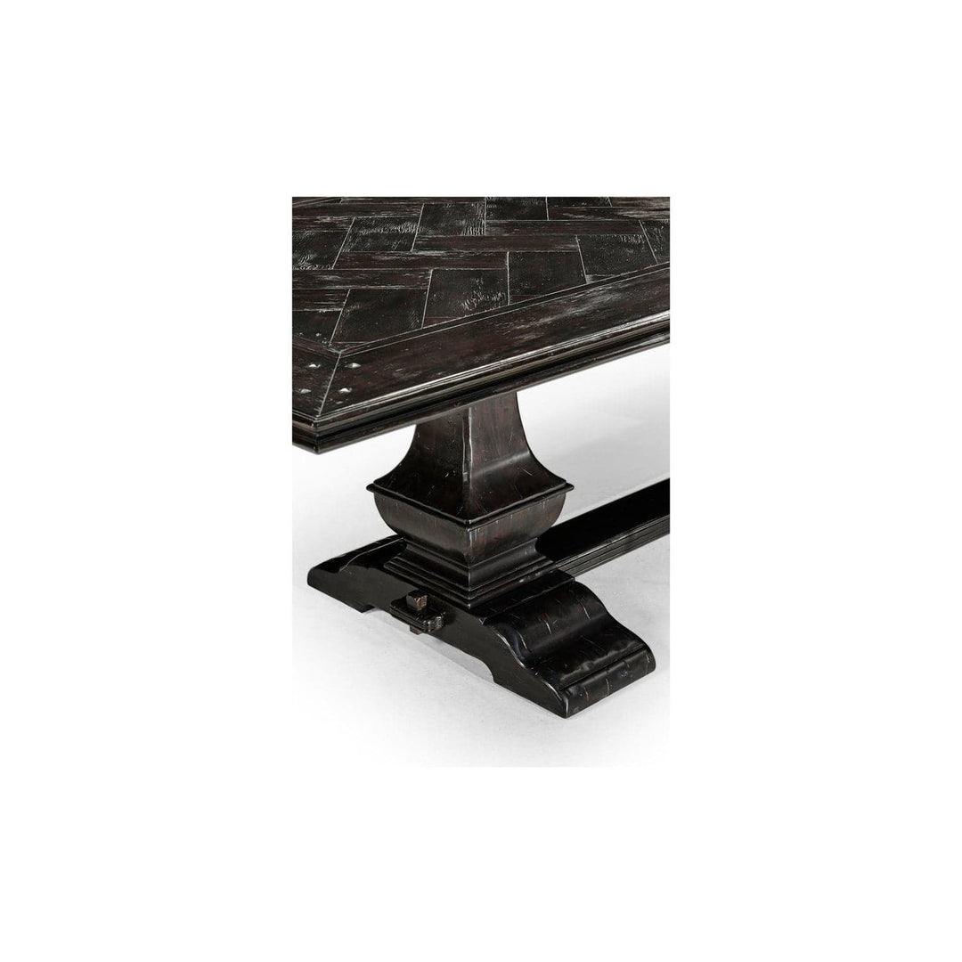 Extending Rectangular Dining Table in Dark Ale