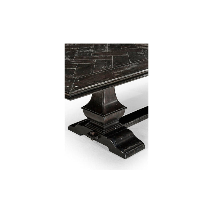 Extending Rectangular Dining Table in Dark Ale