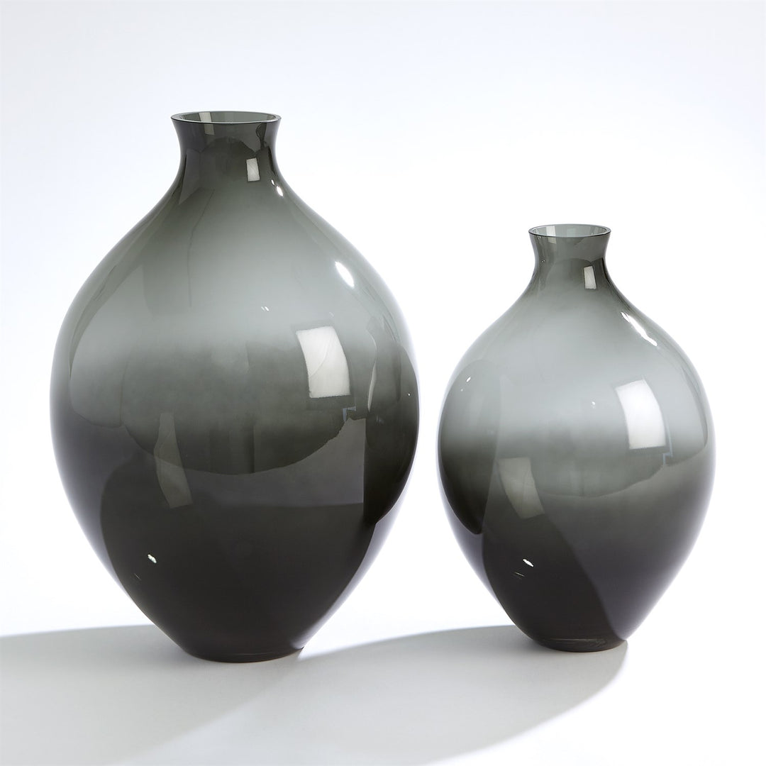 Amphora Glass Vase - Grey - Large