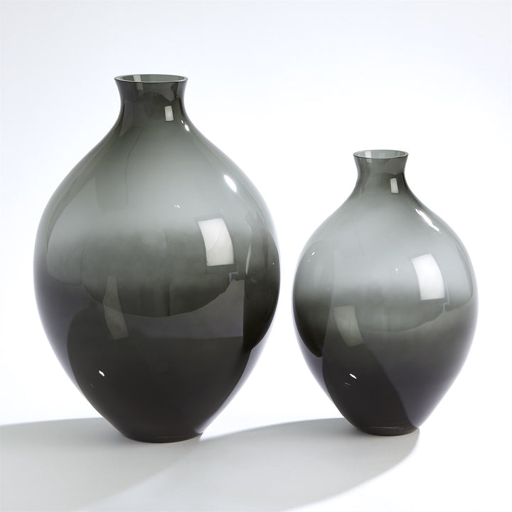 Amphora Glass Vase - Grey - Large
