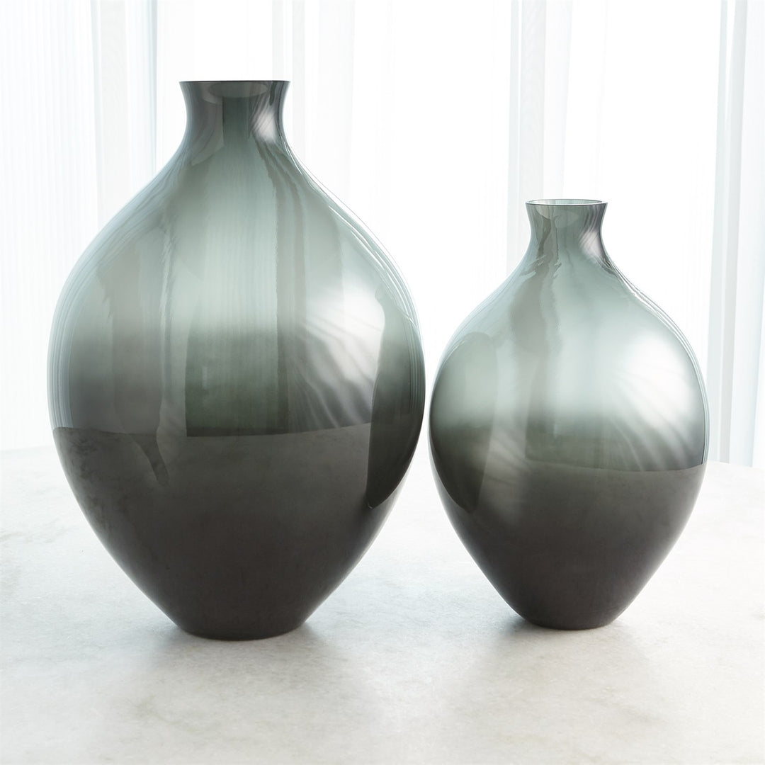 Amphora Glass Vase - Grey - Small