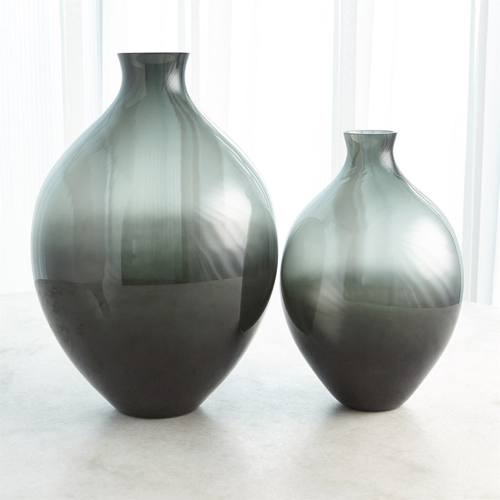 Amphora Glass Vase - Grey - Small