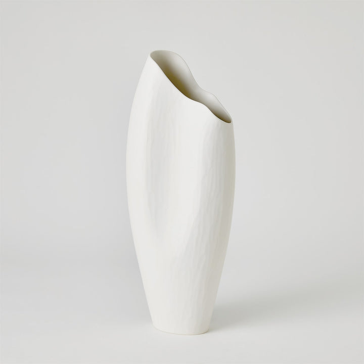 Horn Vase - Matte White - Large