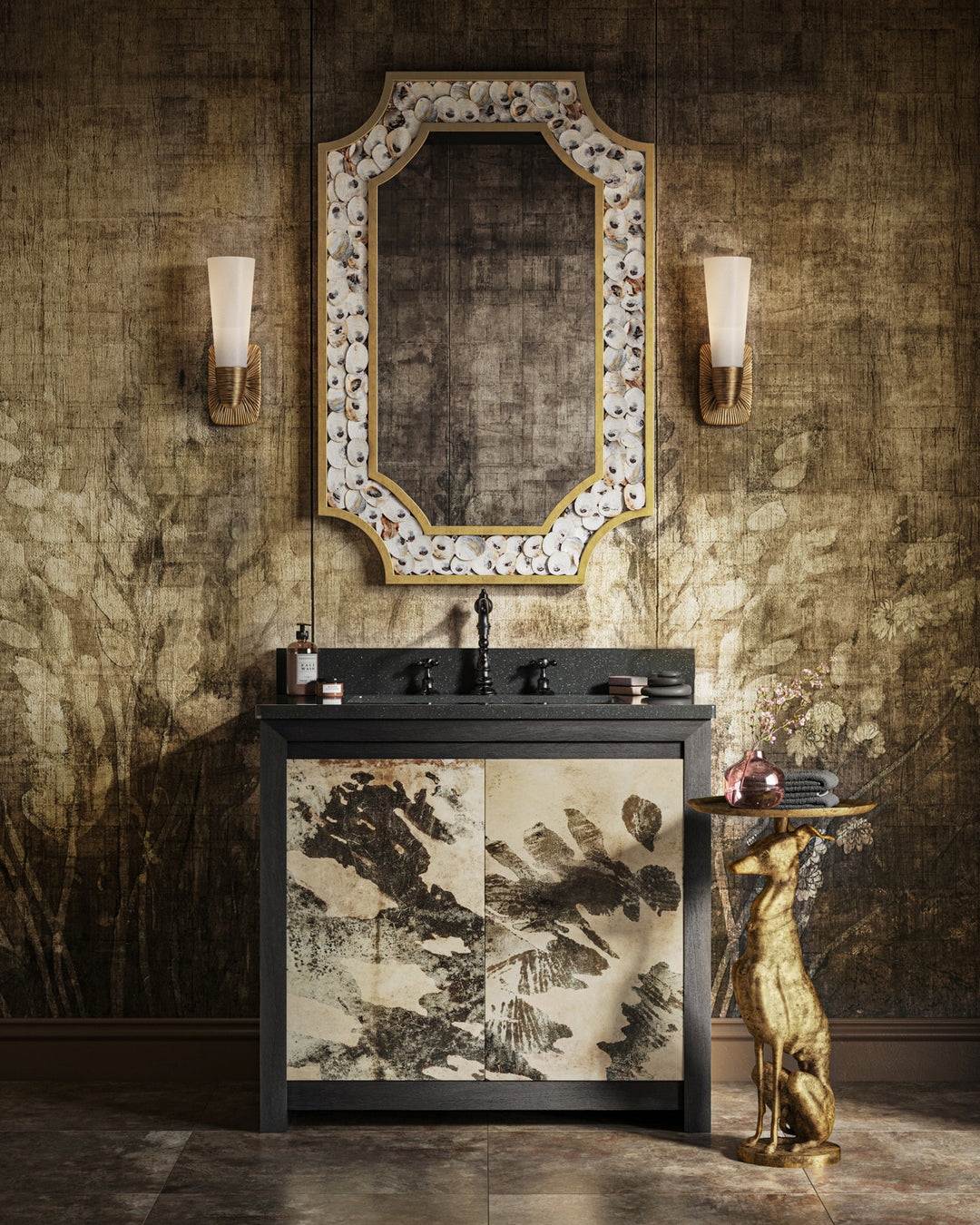 Ballyregan Brass Accent Table