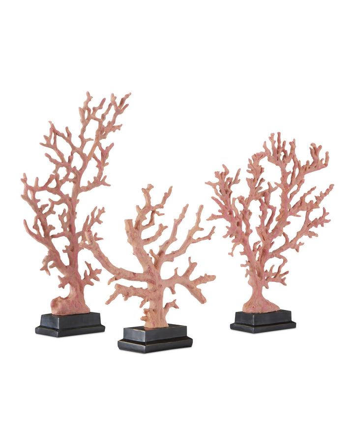 Red Coral Branches - Set of 3