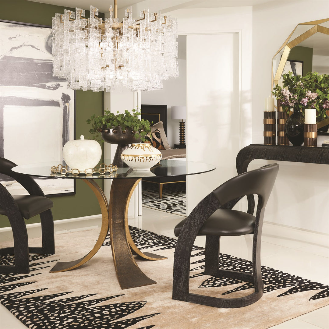 Linked Mirrored Tray - Brass - Small