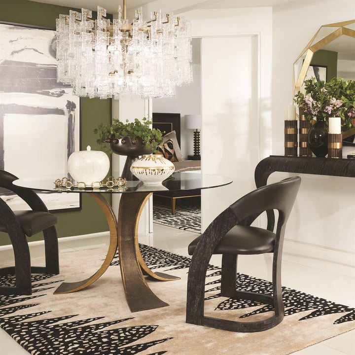 Linked Mirrored Tray - Brass - Small