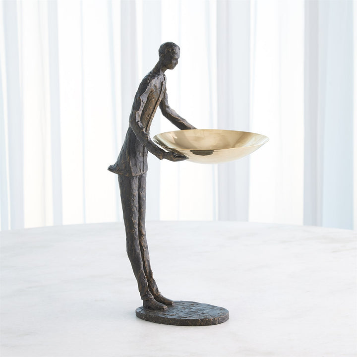 Wooster Sculpture - Bronze with Brass Plate