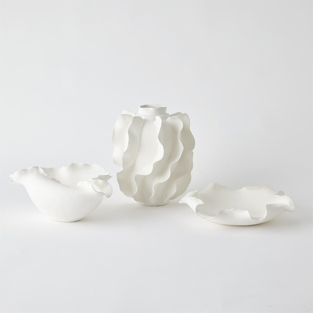 Folios Wide Bowl - Matte White