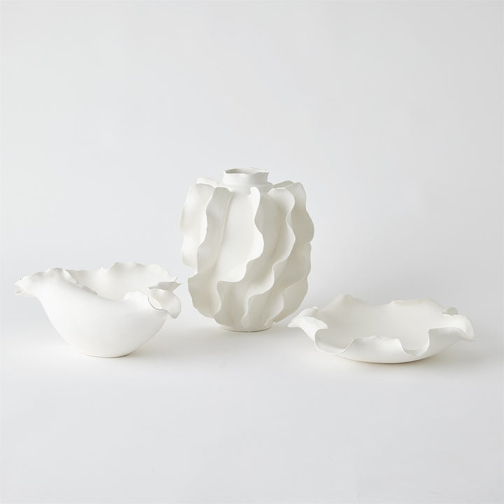 Folios Wide Bowl - Matte White