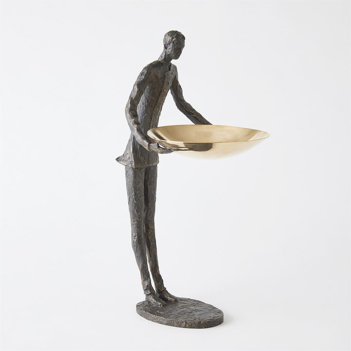 Wooster Sculpture - Bronze with Brass Plate