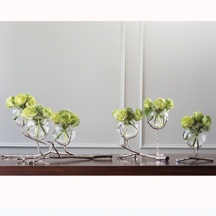 Twig 3 Vase Holder - Nickel