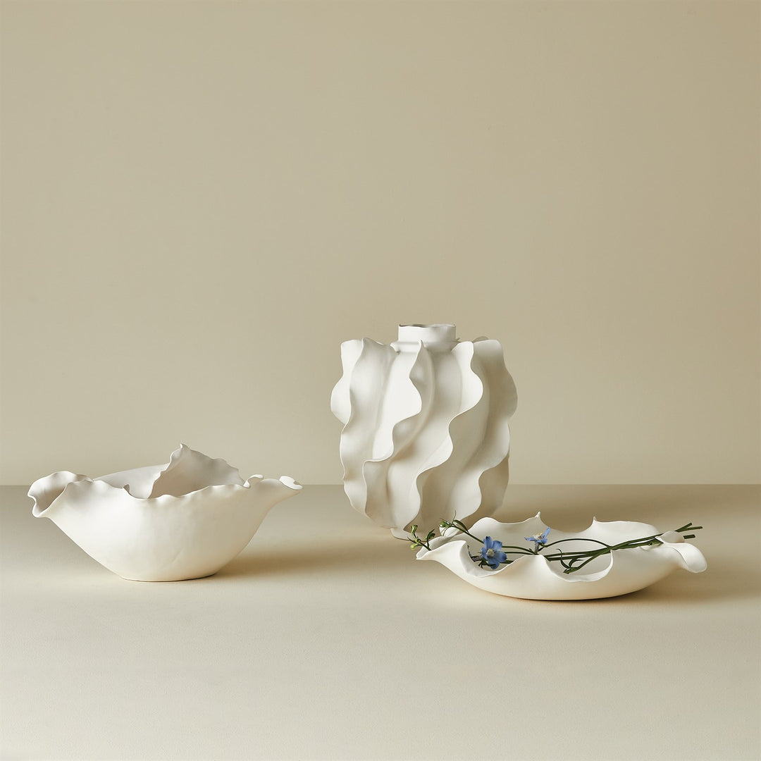 Folios Wide Bowl - Matte White