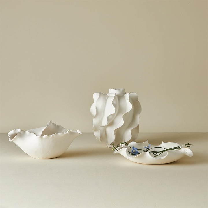 Folios Wide Bowl - Matte White