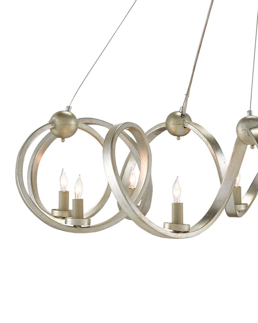 Ringmaster Silver Chandelier