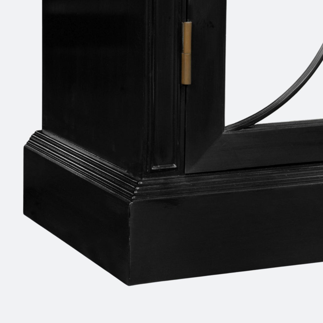 Formal Black Display Cabinet