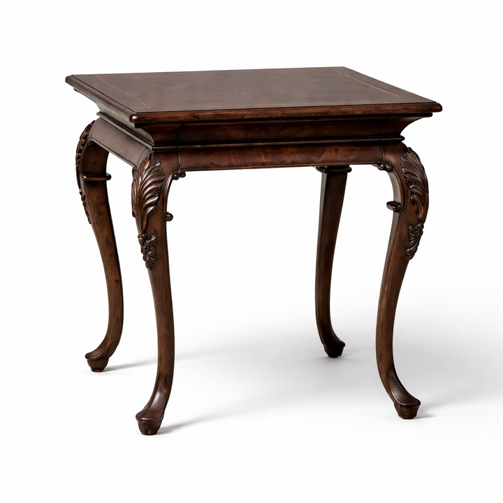 Medium Brown Mahogany Side Table with drawer