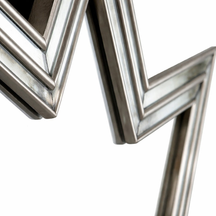 Celeste Mirror in Antique Silver Leaf