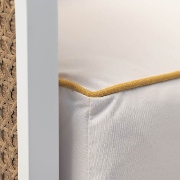 Havana Sofa - Chalk/Natural Cane