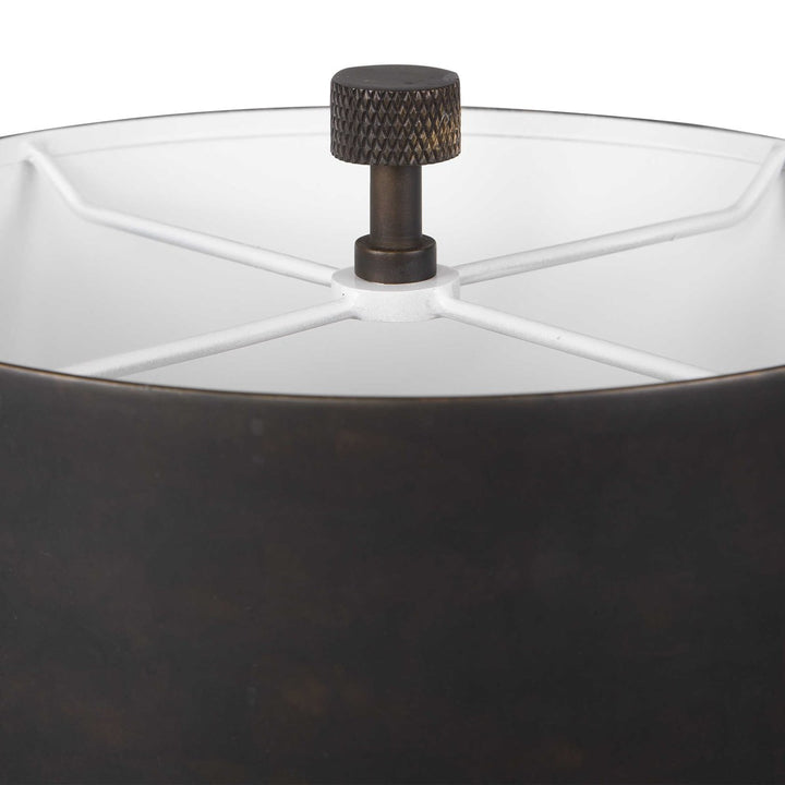 Knurl Buffet Lamp - Bronze