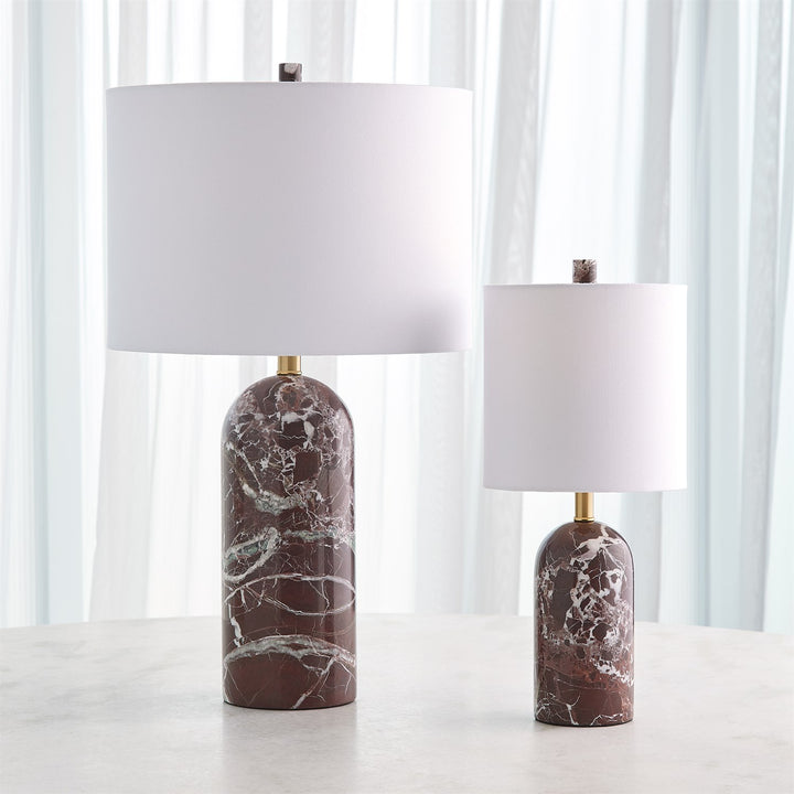 Callanish Marble Lamp - Maroon - Large