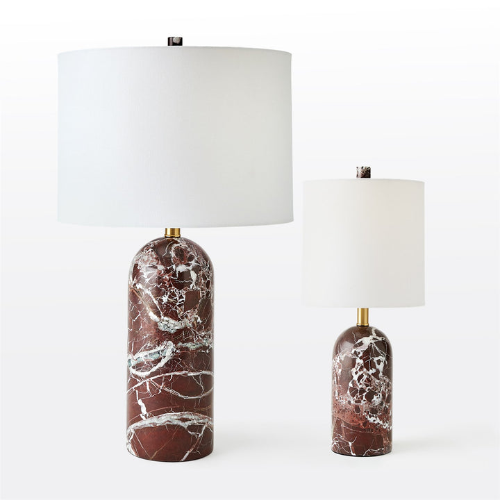 Callanish Marble Lamp - Maroon - Large