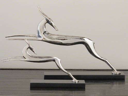 Nickel Deco Deer - Small