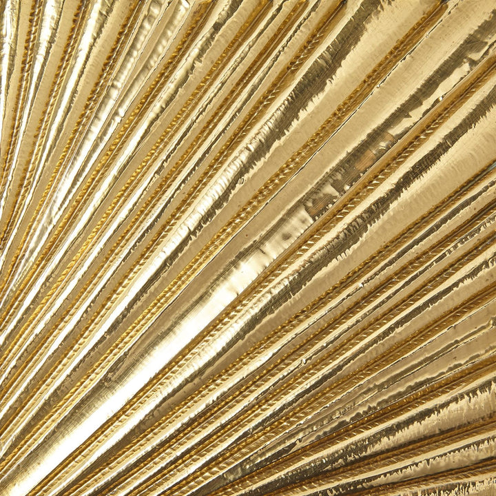 Linenfold Mirror - Brass