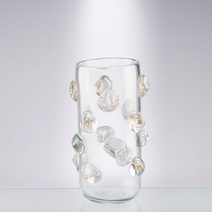 Clarity Glass Button Vase - Large