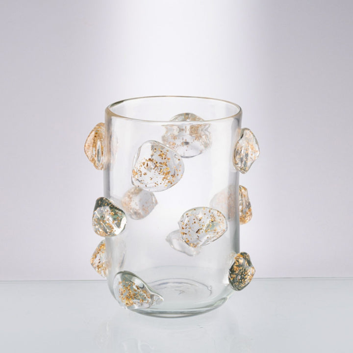 Clarity Glass Button Vase - Small