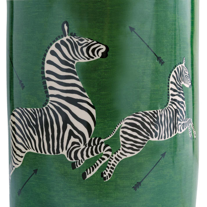 Zebra Green Stool