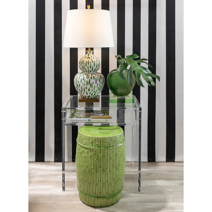 Bamboo Garden Stool Apple Green