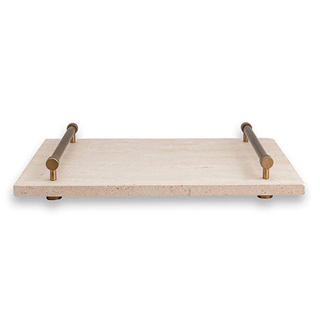 Tivoli Brass & Natural Stone Tray