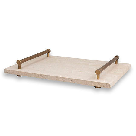 Tivoli Brass & Natural Stone Tray