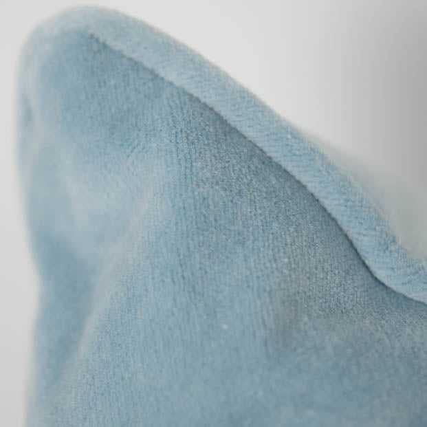 Pale Blue Velvet Cushion