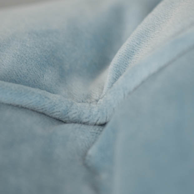 Pale Blue Velvet Cushion