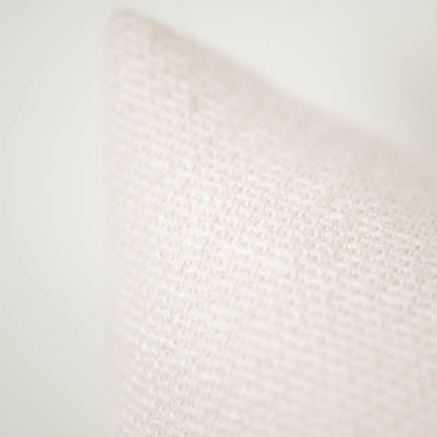 Ivory Cushions with Trellis Braid - Green