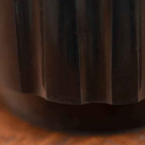 Black Gear Marble Candlestick Holder - Small