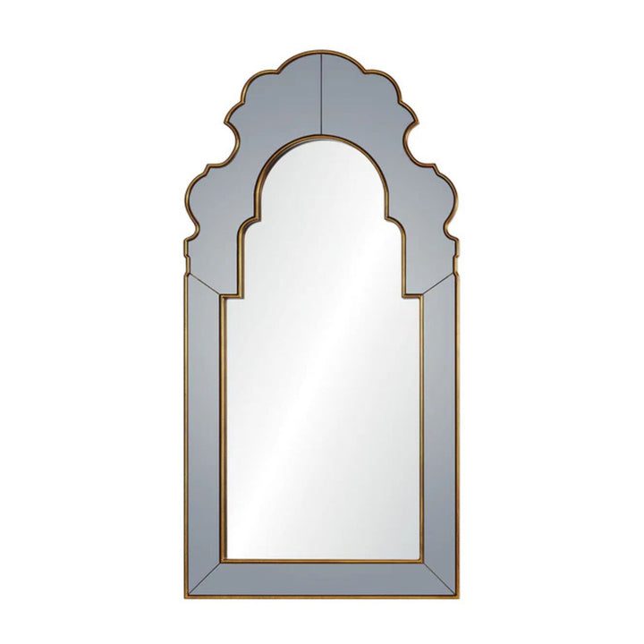 Amani Grey & Gold Arched Top Mirror