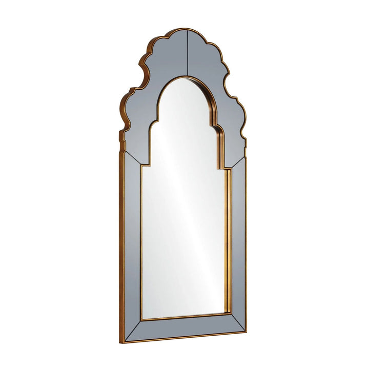 Amani Grey & Gold Arched Top Mirror