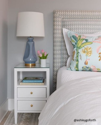 Kapila Table Lamp in Polar Blue Crackle