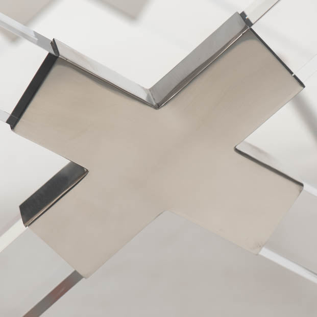 Crossing Lucite Bench