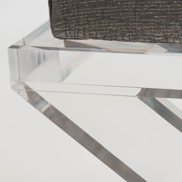 Crossing Lucite Bench