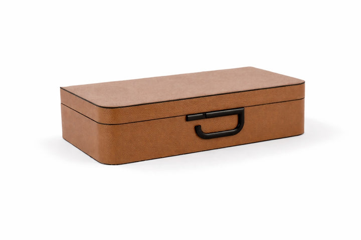 Sienna Tan Leather Box - Large