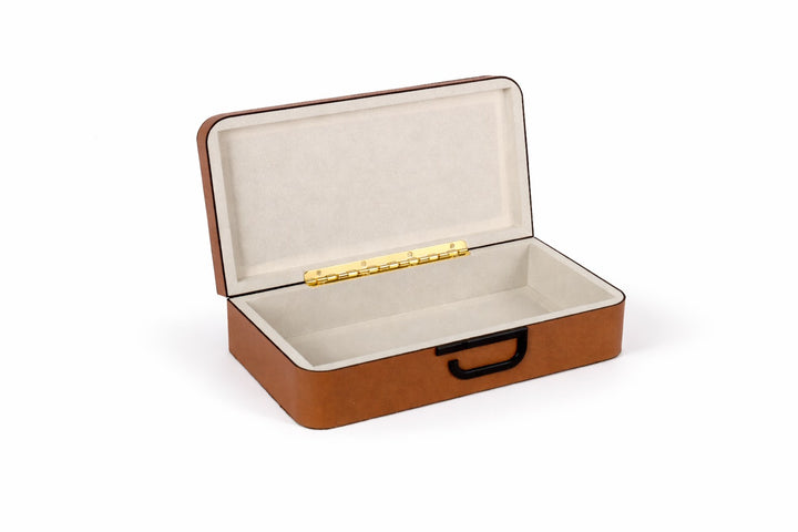 Sienna Tan Leather Box - Large