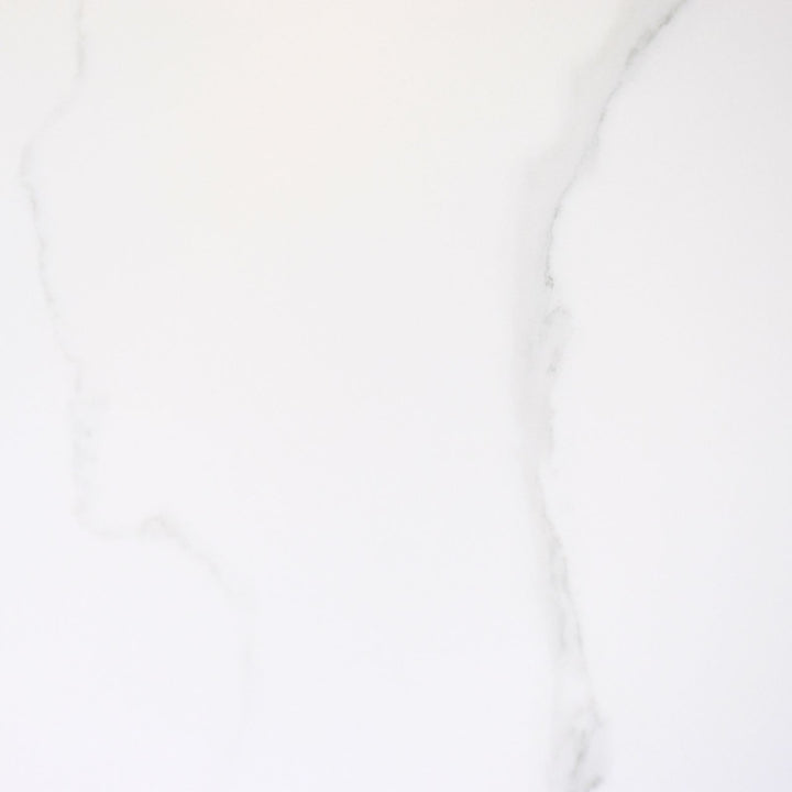 Marrakesh Round Black Dining Table with Ceramic Calacatta Gold Top