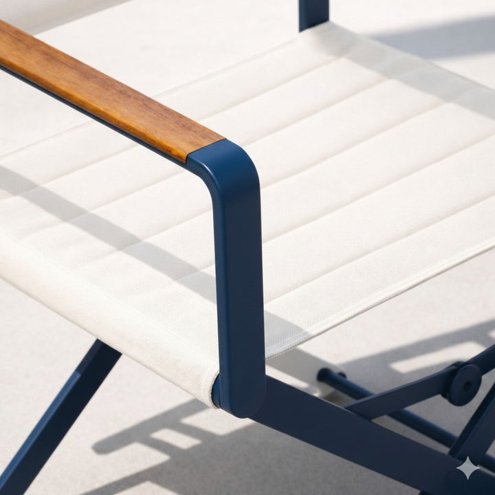 Chic Folding Chair in Navy
