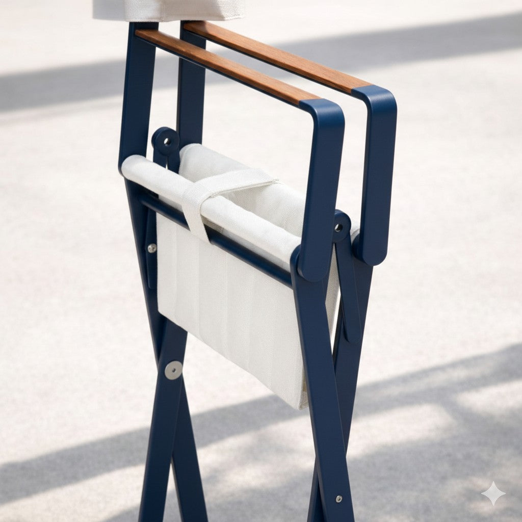 Chic Folding Chair in Navy