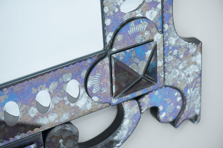 Serenissima Large Venetian Style mirror with Antiqued glass border